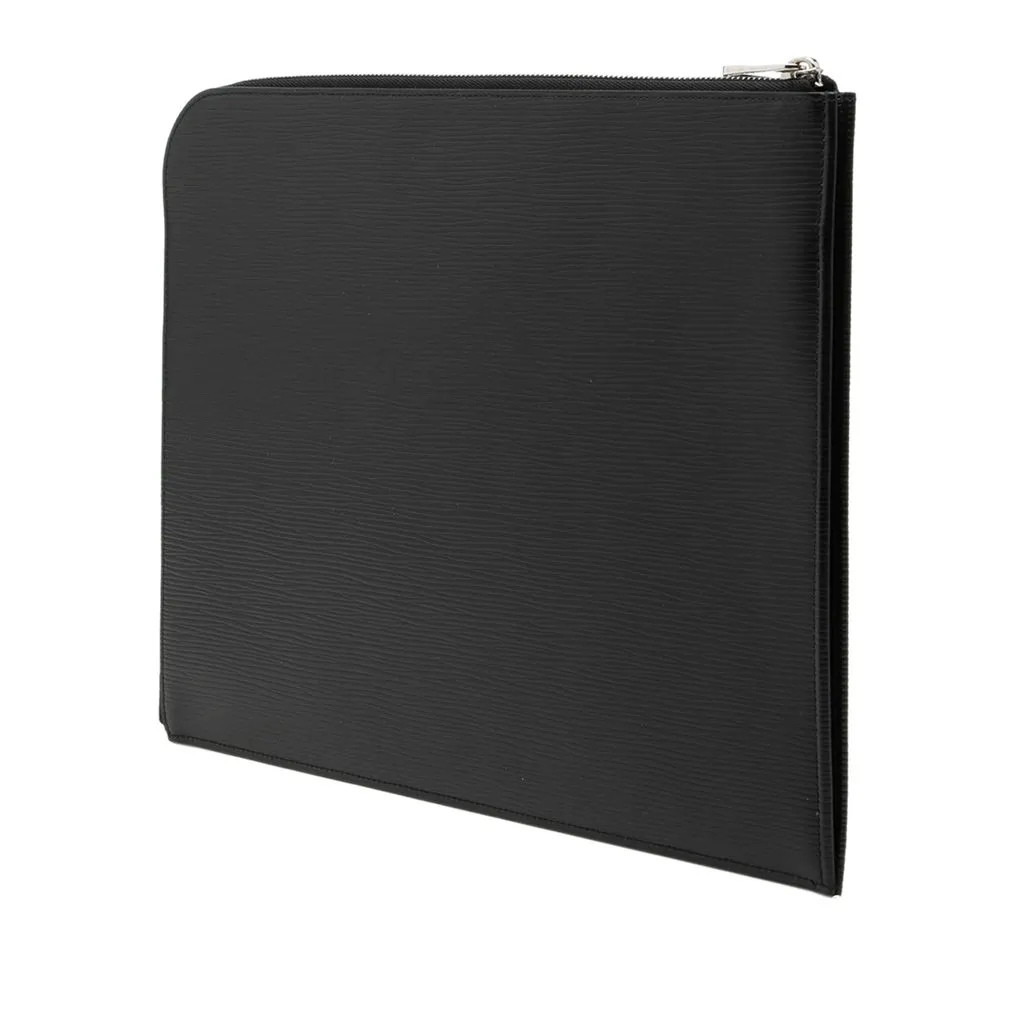Louis Vuitton Epi Pochette Jour GM Black Leather Very good - Back View