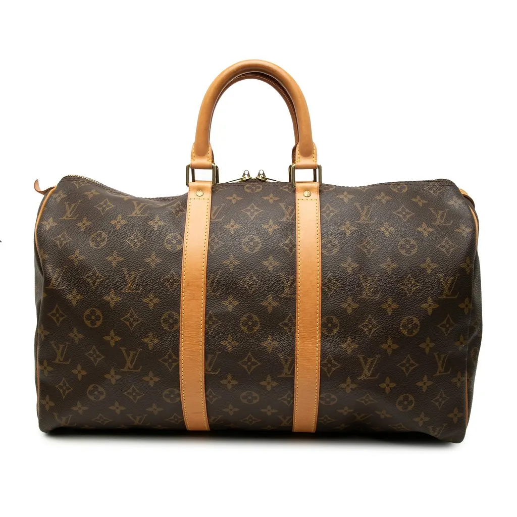 Louis Vuitton Monogram Keepall 45 Brown Very good - Front View
