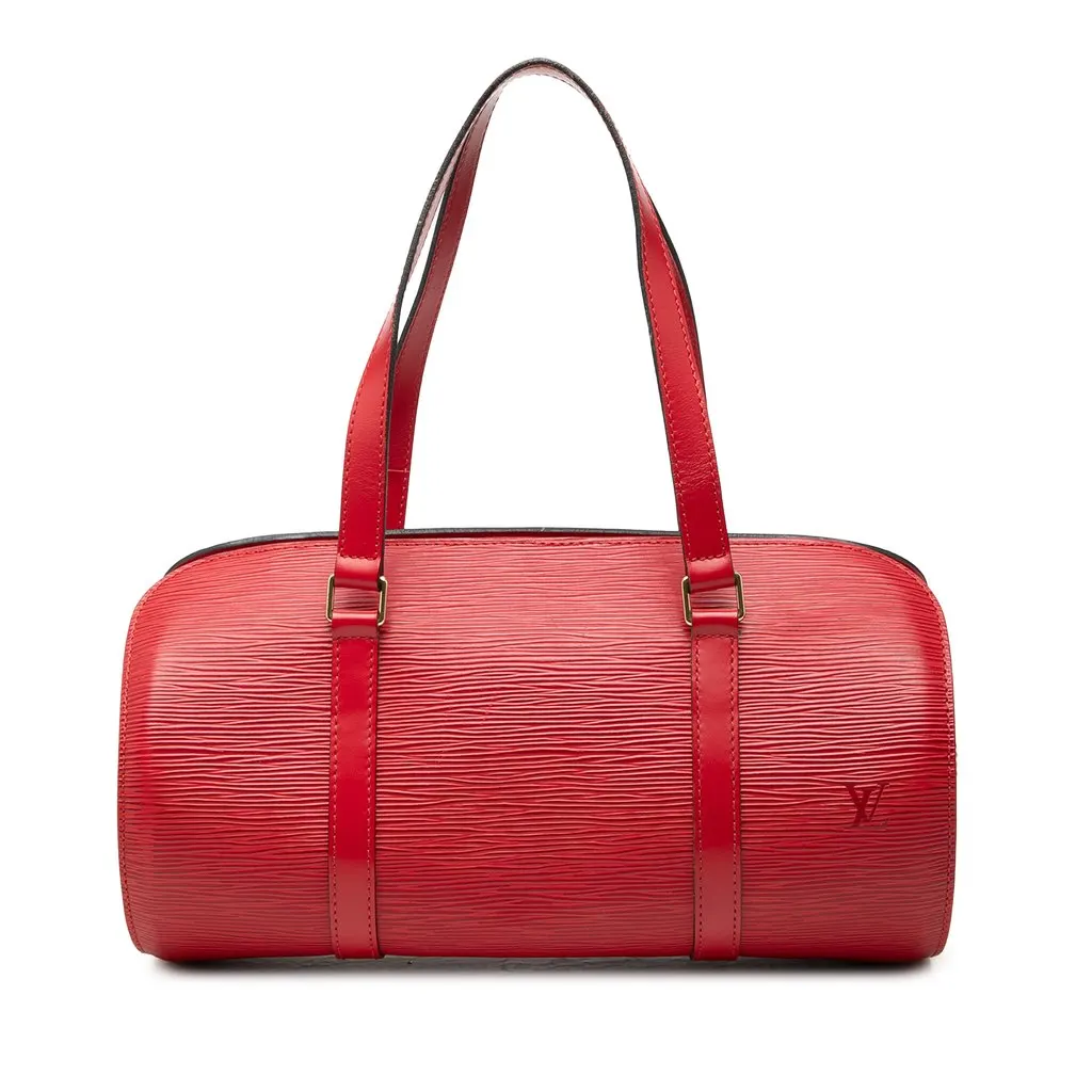 Louis Vuitton Epi Soufflot Red Leather Good - Front View