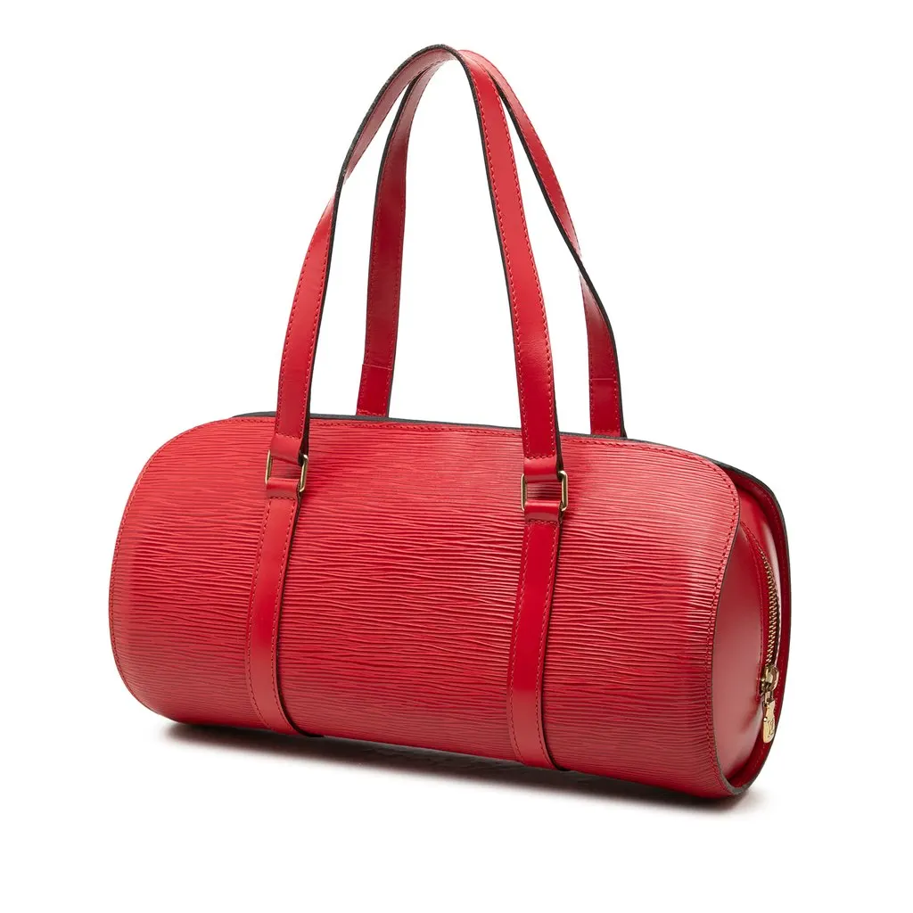 Louis Vuitton Epi Soufflot Red Leather Good - Back View