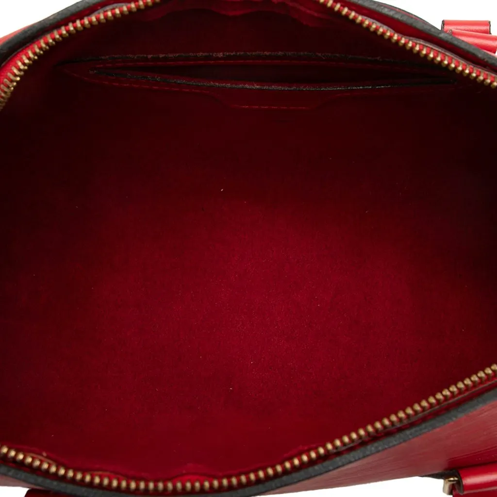 Louis Vuitton Epi Soufflot Red Leather Good - Model View