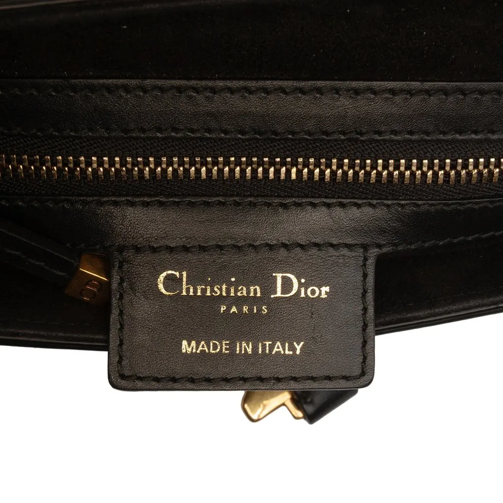 Dior Smooth Calfskin Saddle Bag Black Leather Very good - Box View
