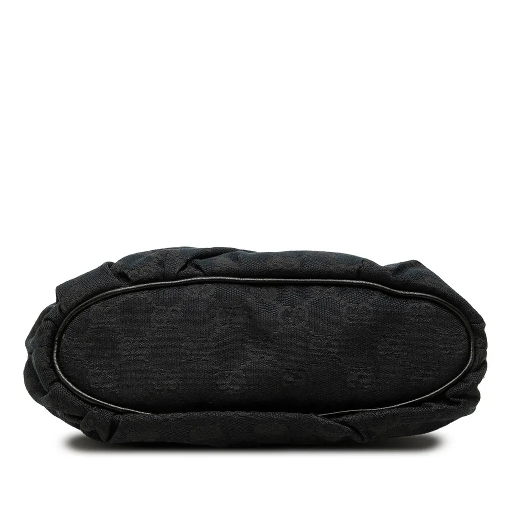 Gucci GG Canvas Web Handbag Black Very good - Inside View