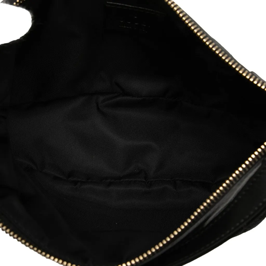 Gucci GG Canvas Web Handbag Black Very good - Model View