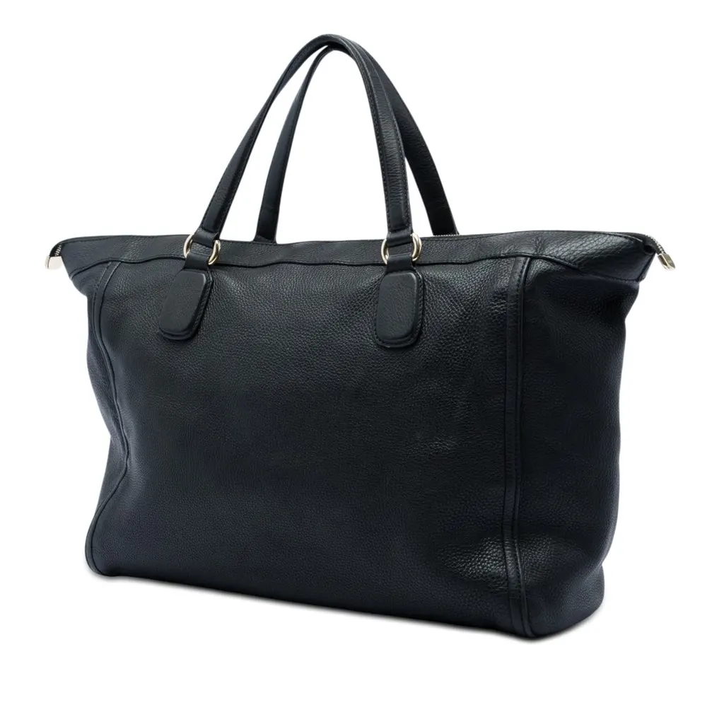 Gucci Large Calfskin Soho Working Tote Black Leather Very good - Back View