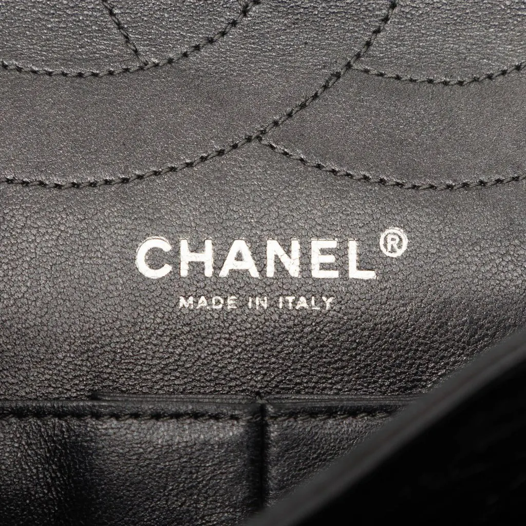 Chanel Quilted Aged Calfskin Reissue 2.55 Double Flap 228 Black Leather Very good - Box View