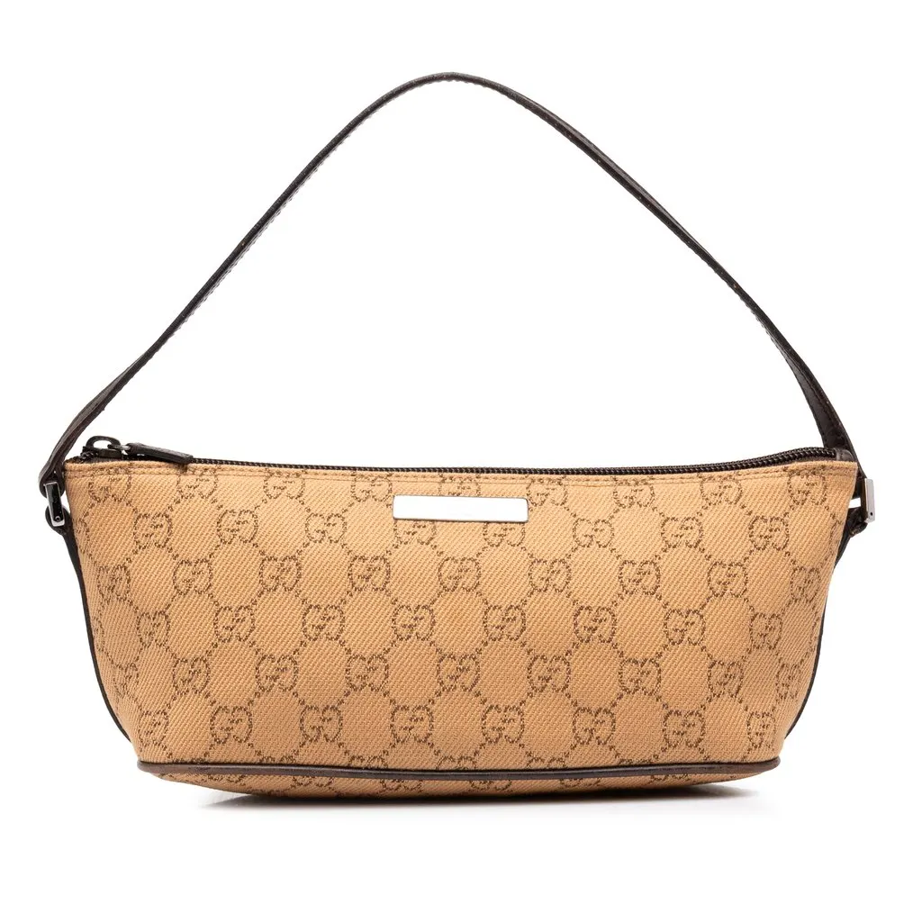 Gucci GG Denim Boat Beige Denim Good - Front View