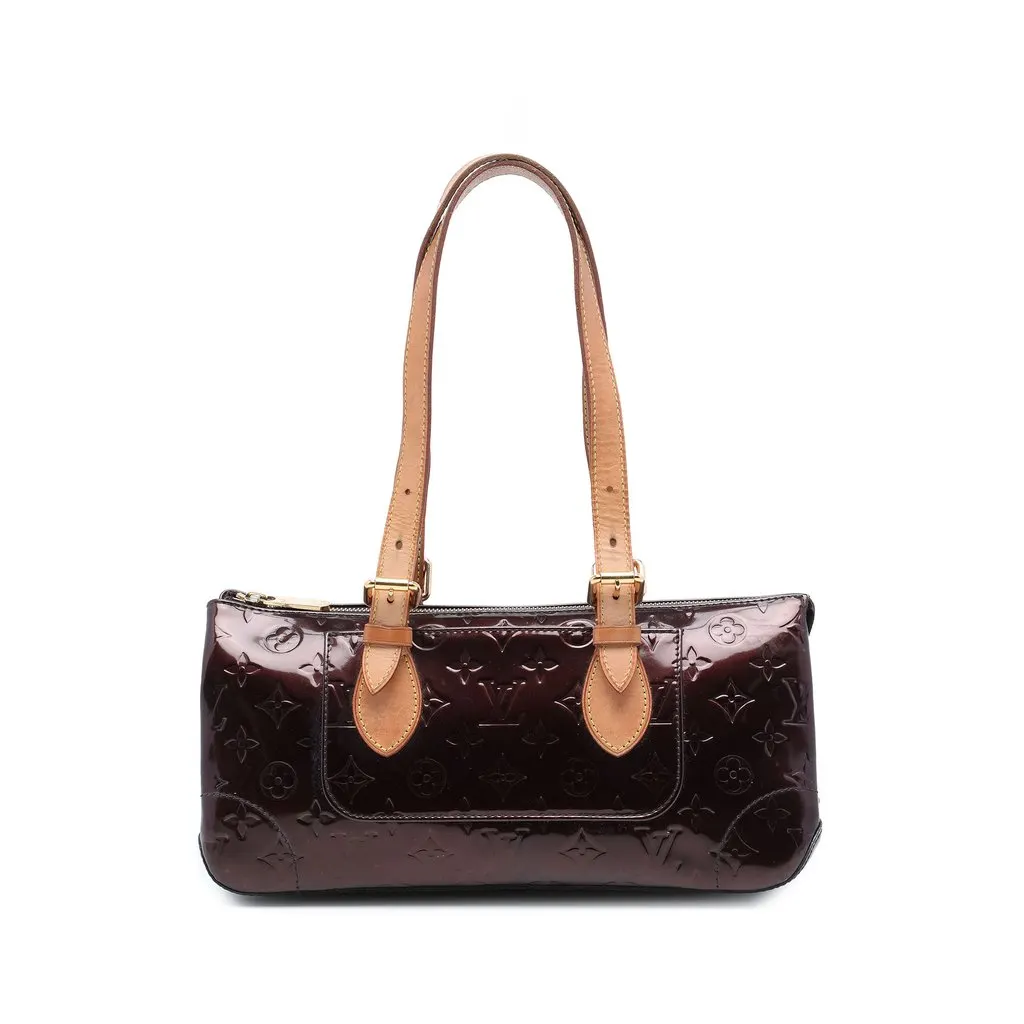 Louis Vuitton Monogram Vernis Rosewood Avenue Purple Leather Good - Front View