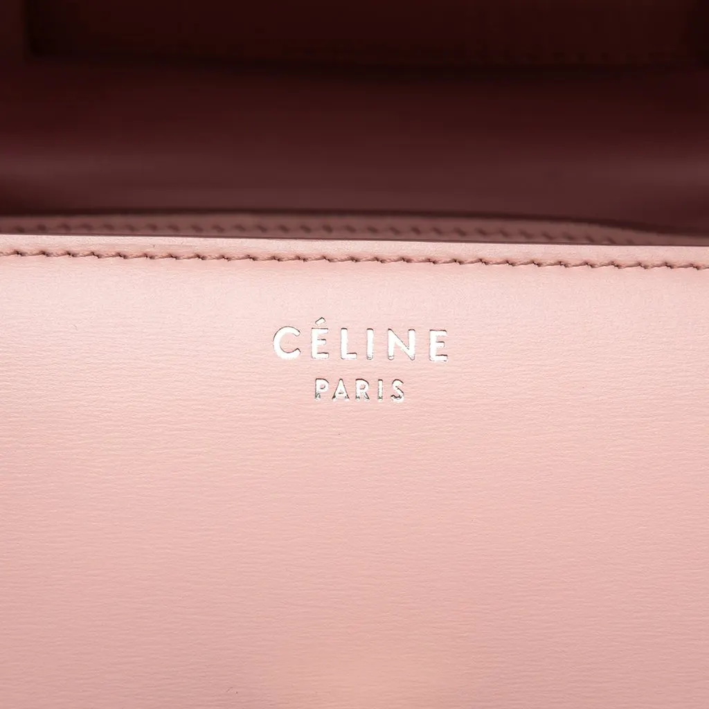 Celine Small Calfskin Classic Box Pink Leather Good - Box View