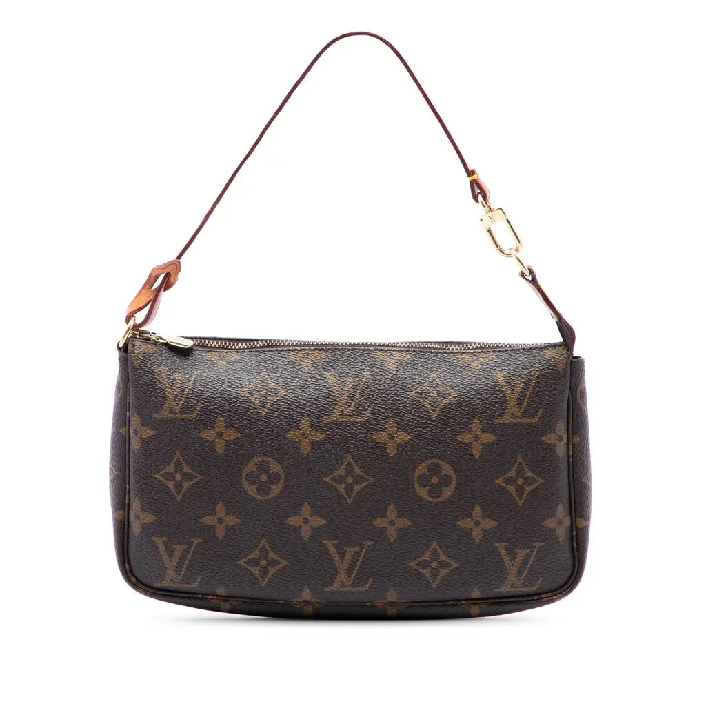Louis Vuitton Monogram Pochette Accessoires Brown Canvas Very good - Front View