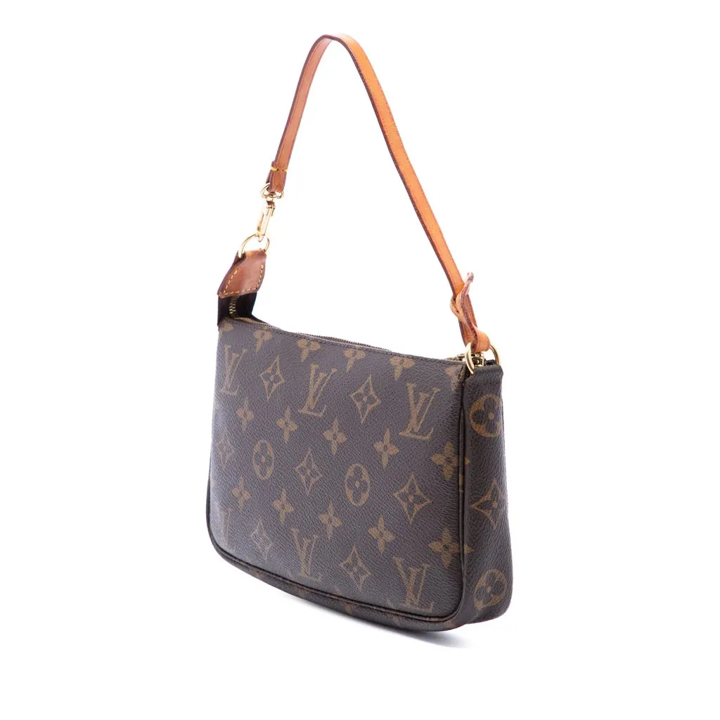 Louis Vuitton Monogram Pochette Accessoires Brown Canvas Very good - Back View