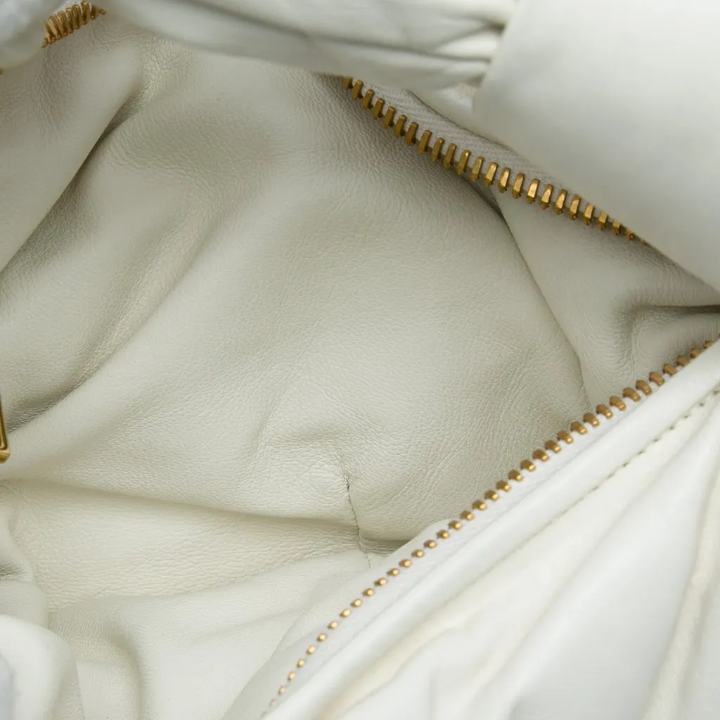 Bottega Veneta Mini Nappa Puffy Jodie White Leather Very good - Model View