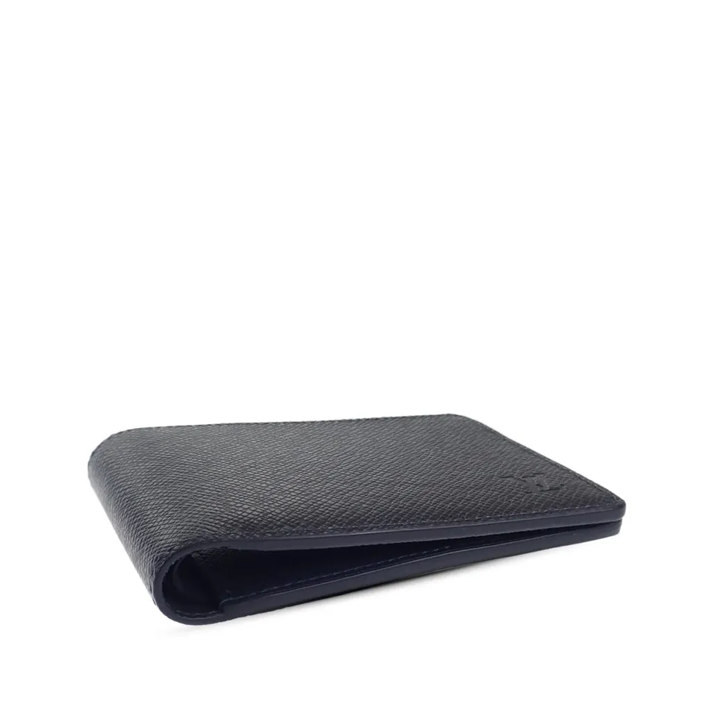 Louis Vuitton Taiga Multiple Wallet Blue Leather Very good - Inside View