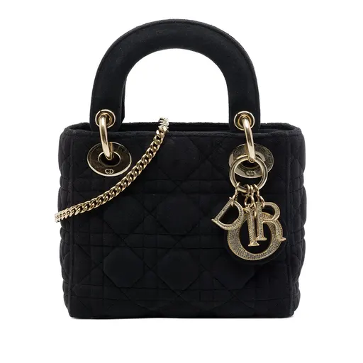 Dior Mini Velvet Cannage Lady Dior
