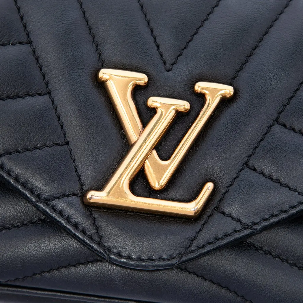 Louis Vuitton New Wave Chain Pochette Black Leather Very good - Box View