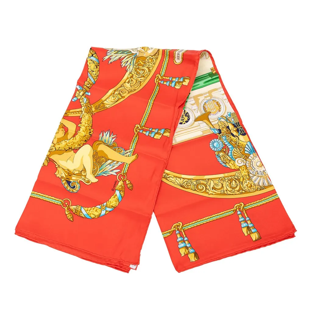 Hermès Hommage A Charles Garnier Silk Scarf 90