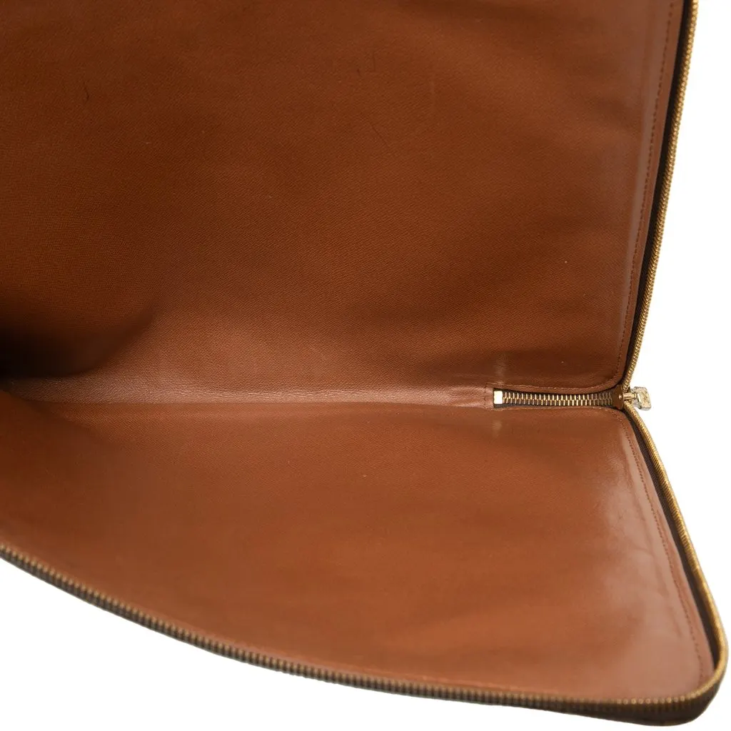 Louis Vuitton Monogram Poche Documents Portfolio Brown Good - Model View