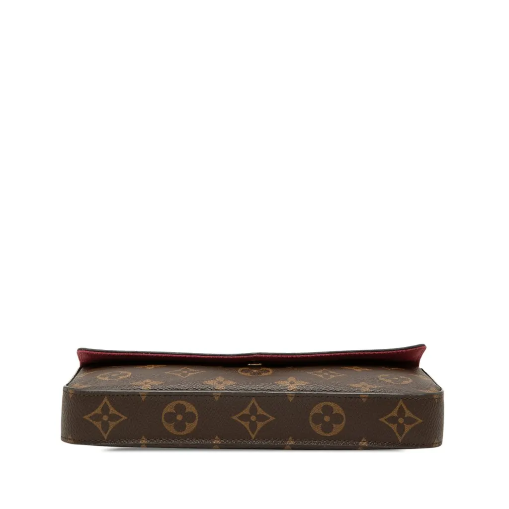 Louis Vuitton Monogram Pochette Felicie Brown Very good - Inside View