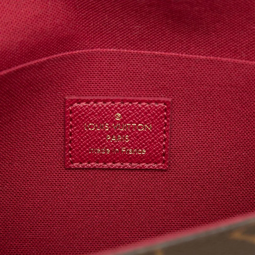 Louis Vuitton Monogram Pochette Felicie Brown Very good - Box View