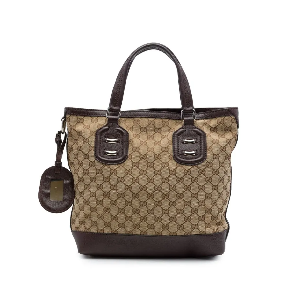 Gucci GG Canvas Techno Tag Tote