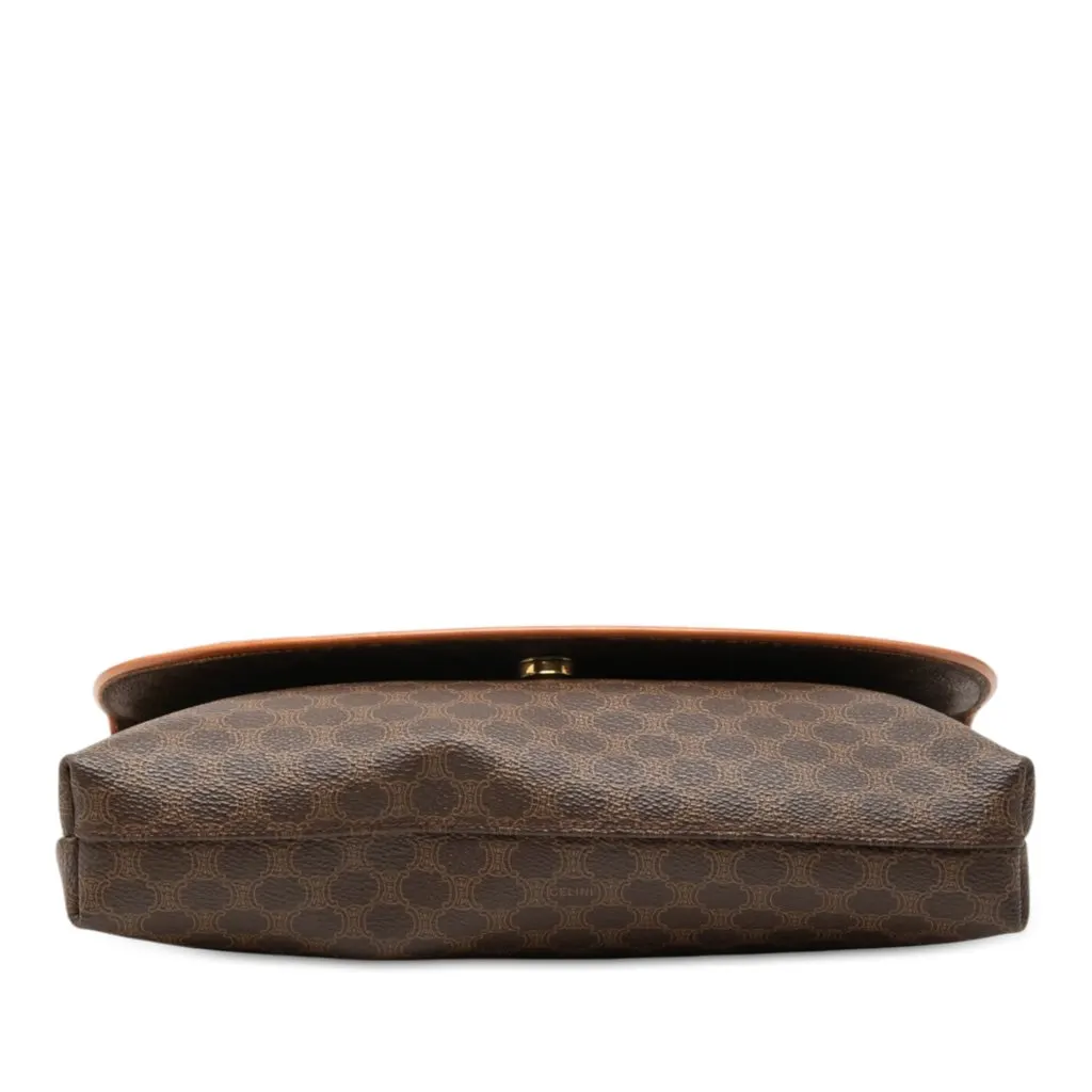 Celine Macadam Coated Canvas Horse Carriage Crossbody Brown Very good - Inside View