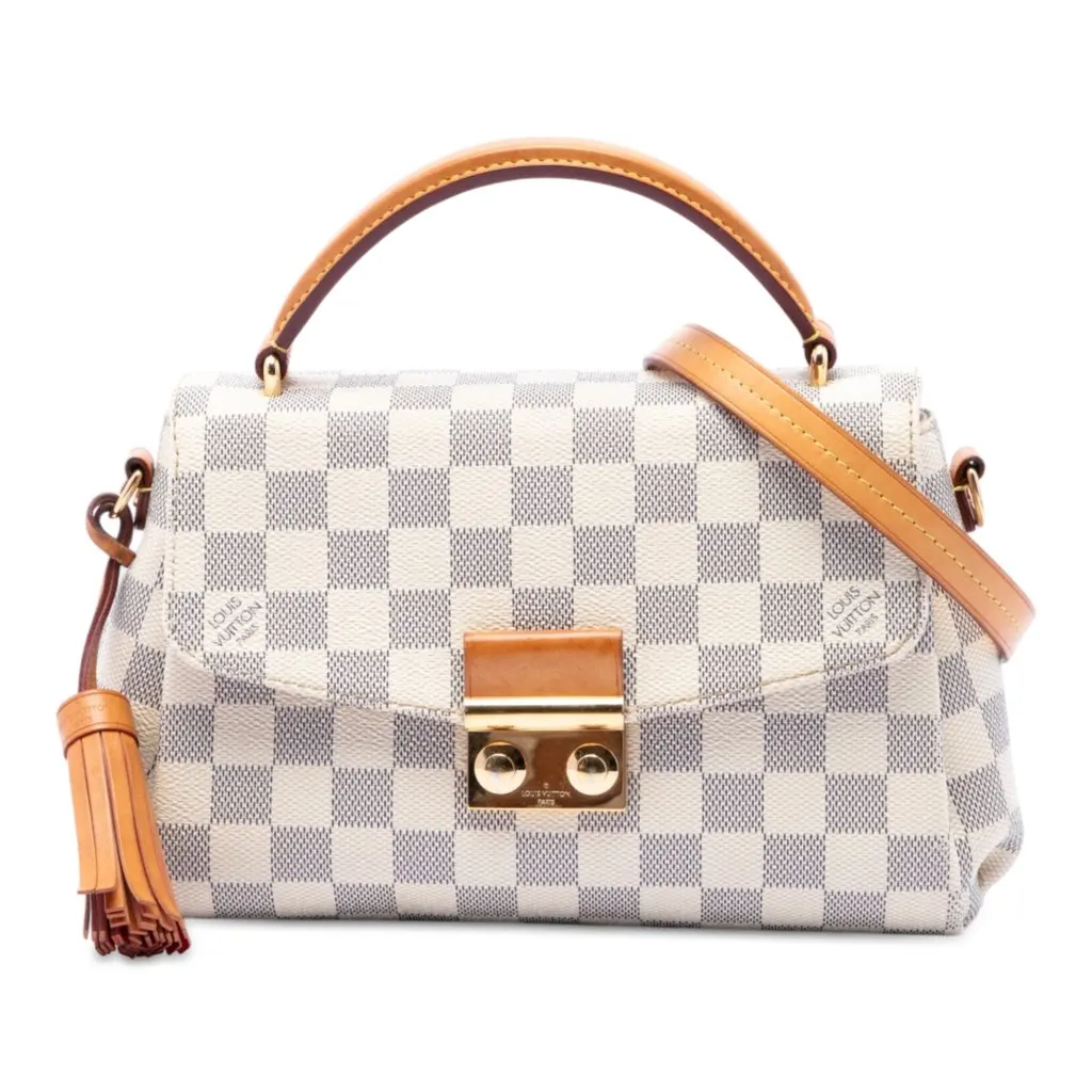 Louis Vuitton Damier Azur Croisette White Canvas Very good - Front View