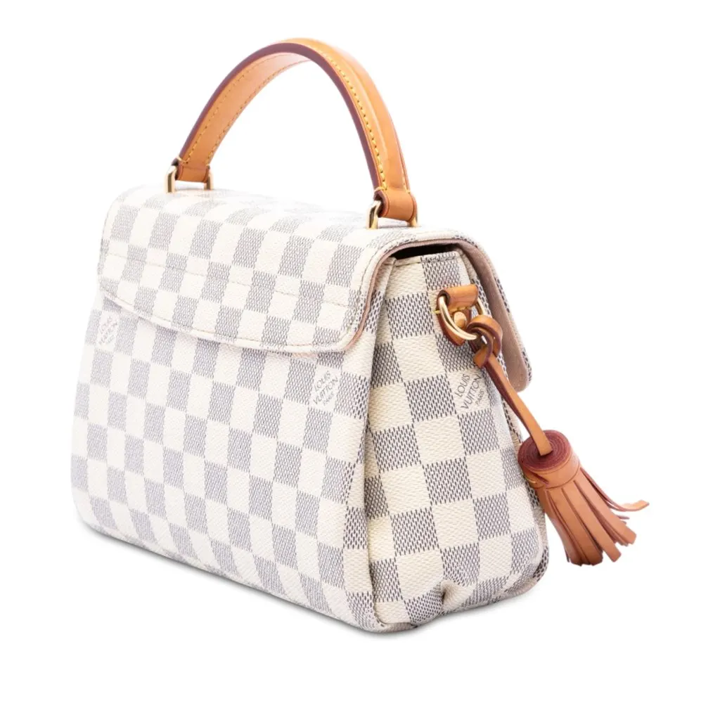Louis Vuitton Damier Azur Croisette White Canvas Very good - Back View