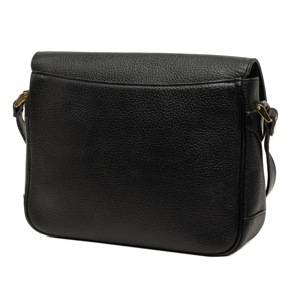 Burberry Leather Crossbody Black Leather Good - Back View