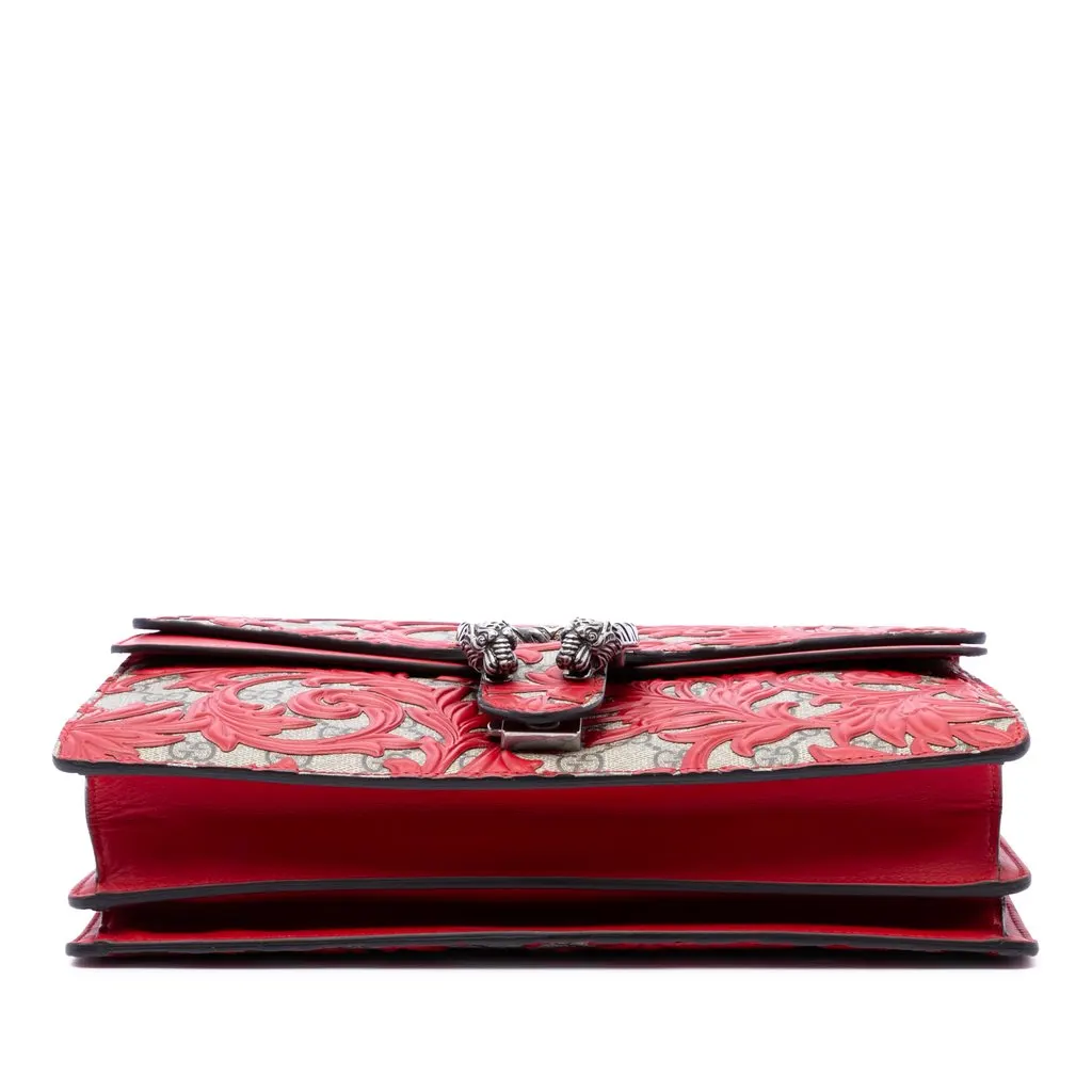 Gucci Medium GG Supreme Arabesque Dionysus Shoulder Bag Red Very good - Inside View