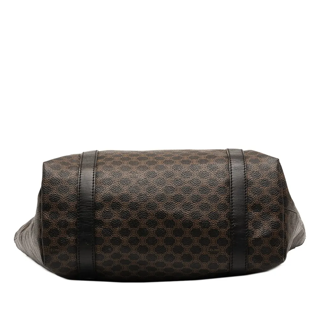 Celine Macadam Coated Canvas Tote Brown Canvas Good - Inside View