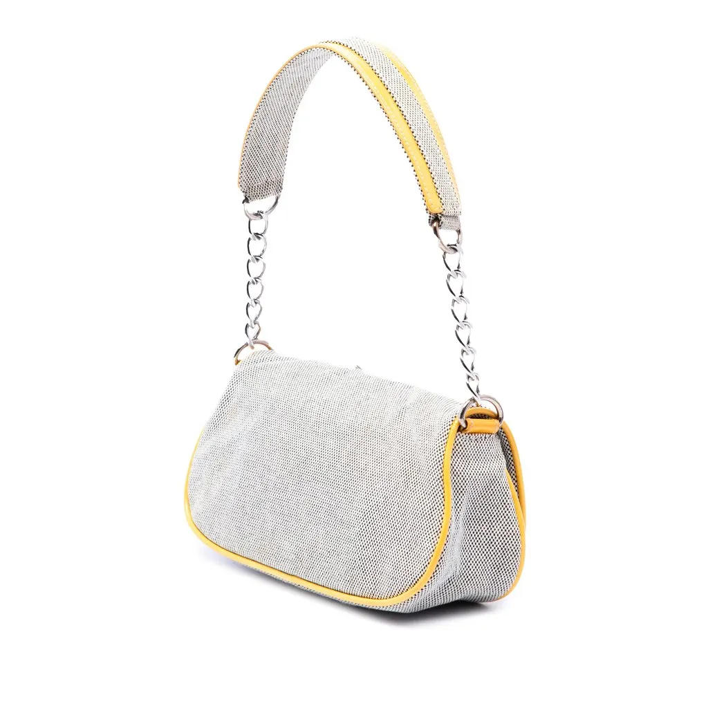 Chanel Canvas CC Camellia No. 5 Shoulder Bag MultiColor Very good - Back View