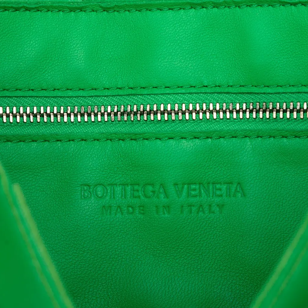 Bottega Veneta Nappa Intrecciato Cassette Crossbody Green Leather Very good - Box View