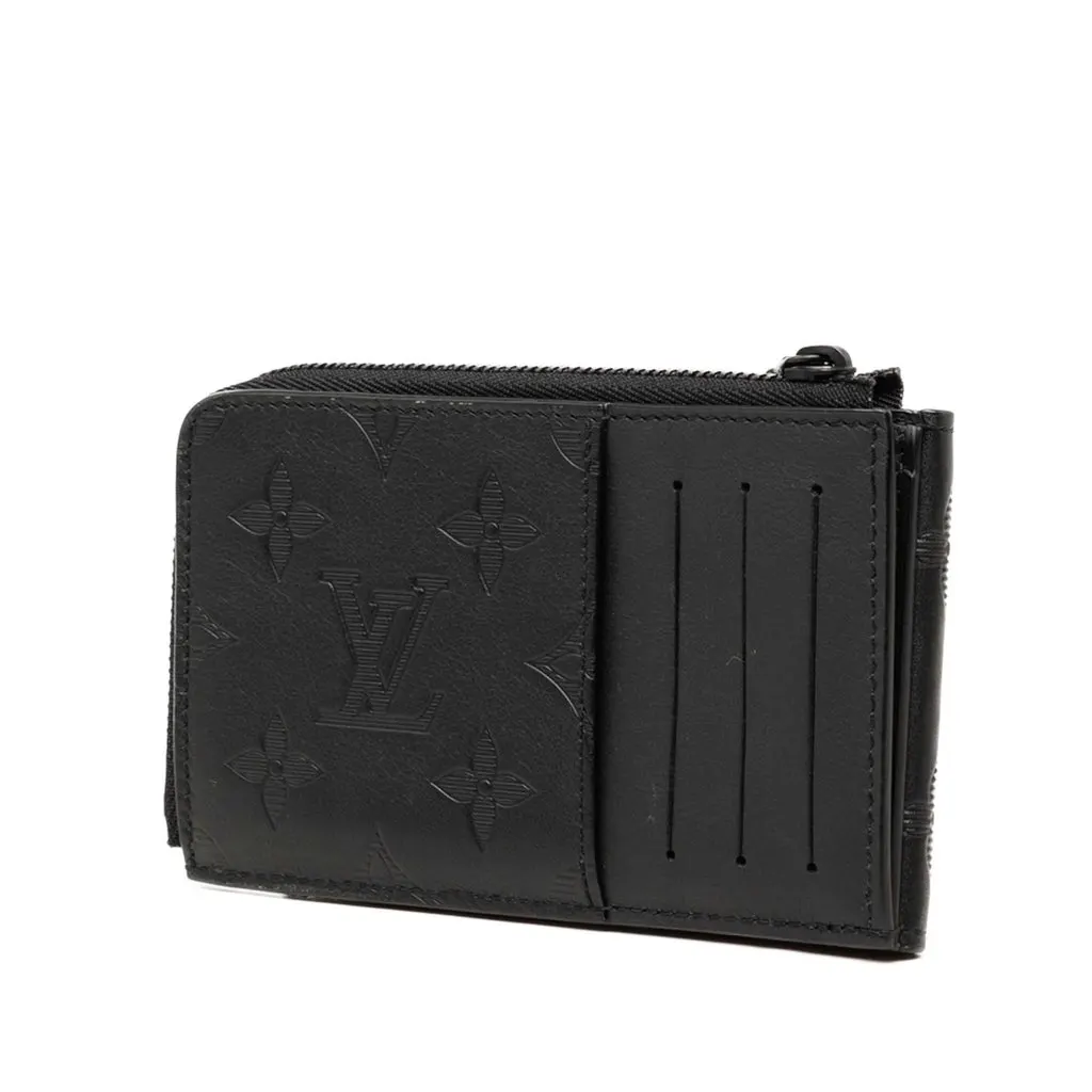 Louis Vuitton Monogram Shadow Hybrid Wallet Black Leather Very good - Back View