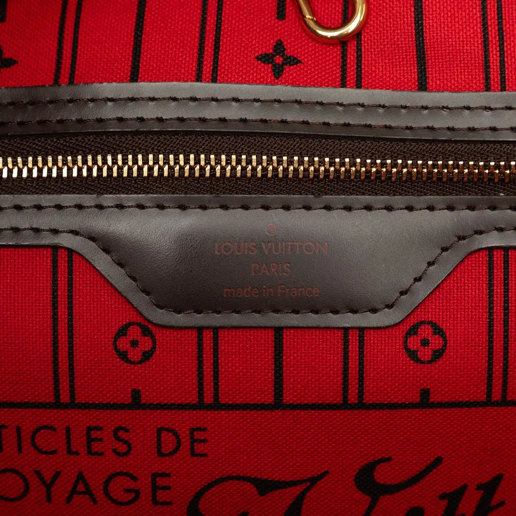 Louis Vuitton Damier Ebene Neverfull MM Brown Very good - Box View