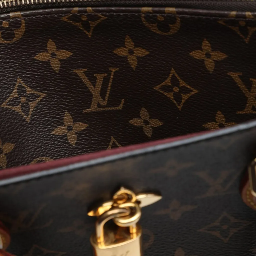 Louis Vuitton Monogram Flower Tote Brown Very good - Box View