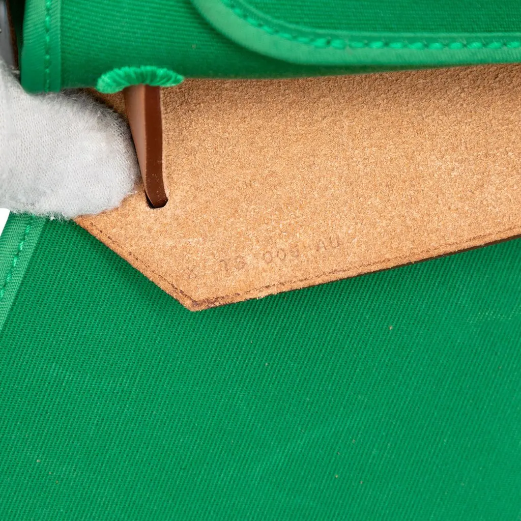 Hermès Toile Herbag Zip 31 Green Very good - Box View