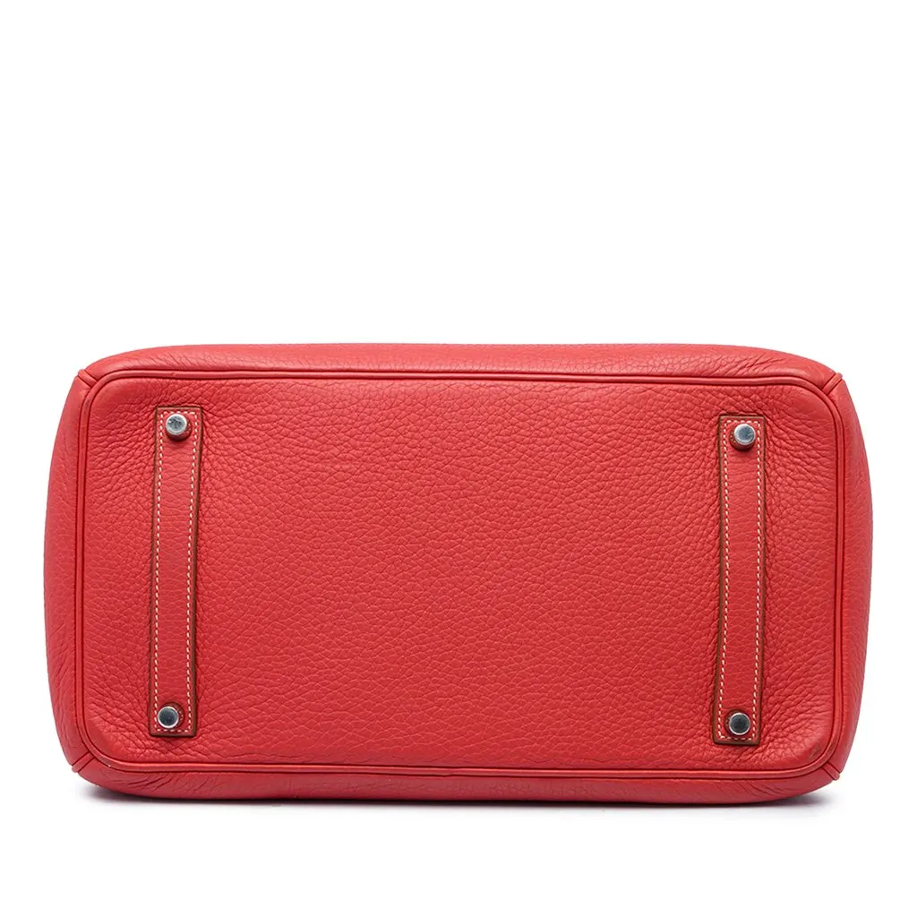 Hermès Clemence Birkin Retourne 35 Red Leather Very good - Inside View