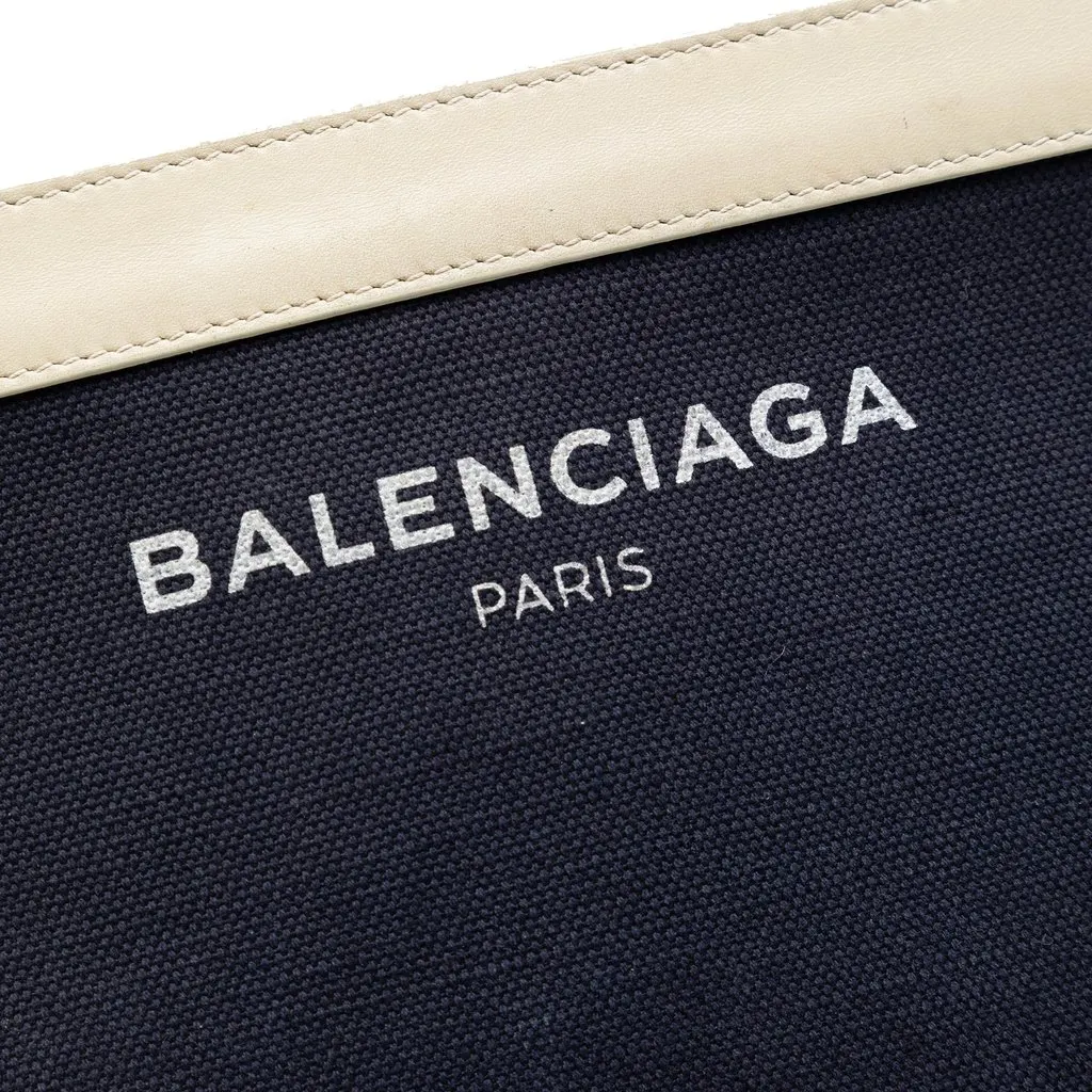 Balenciaga Canvas Navy Pochette M Crossbody Black Very good - Box View