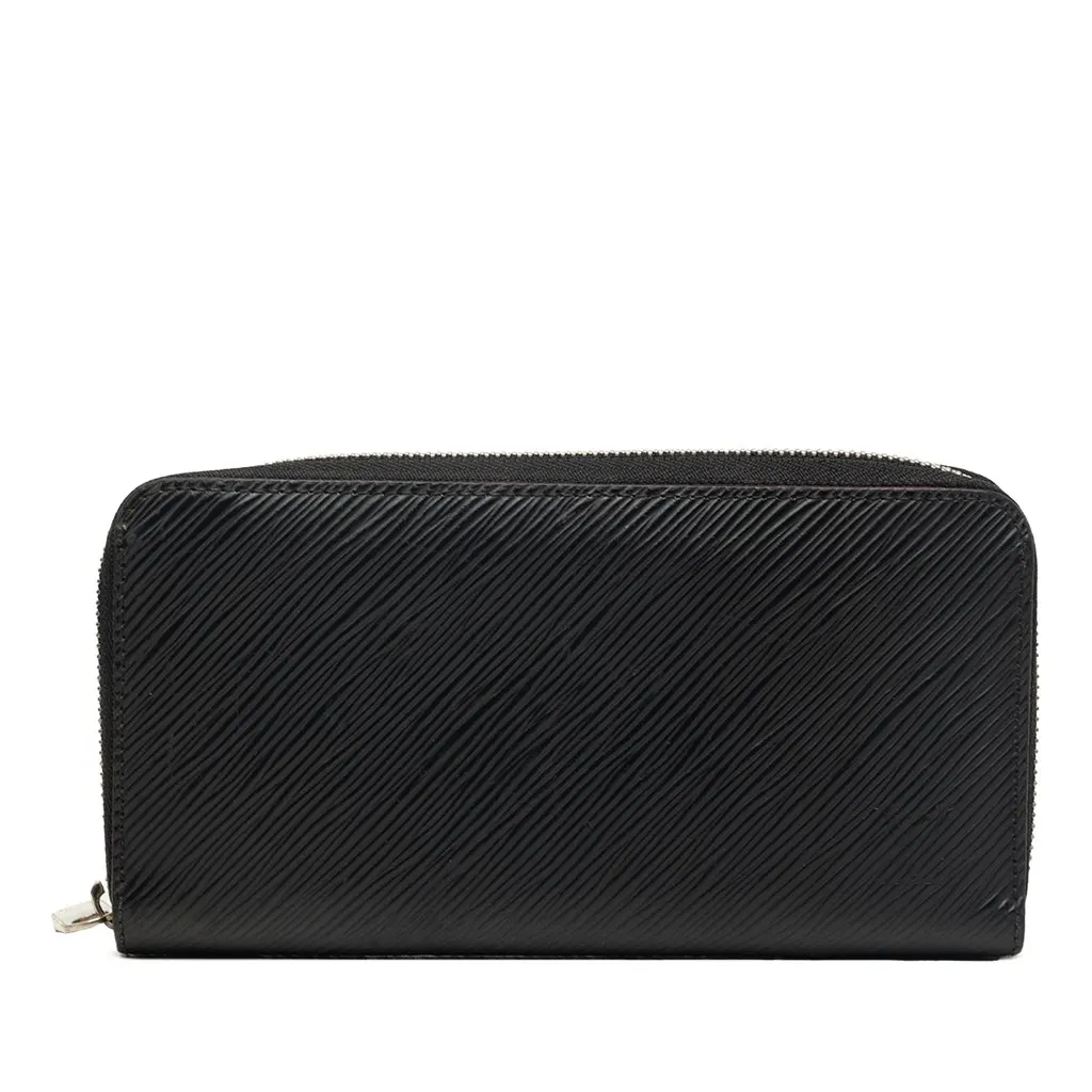 Louis Vuitton Epi Zippy Long Wallet Black Leather Very good - Front View