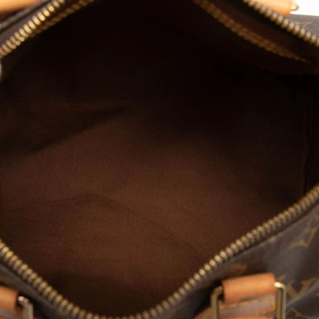 Louis Vuitton Monogram Speedy 25 Brown Canvas Good - Model View