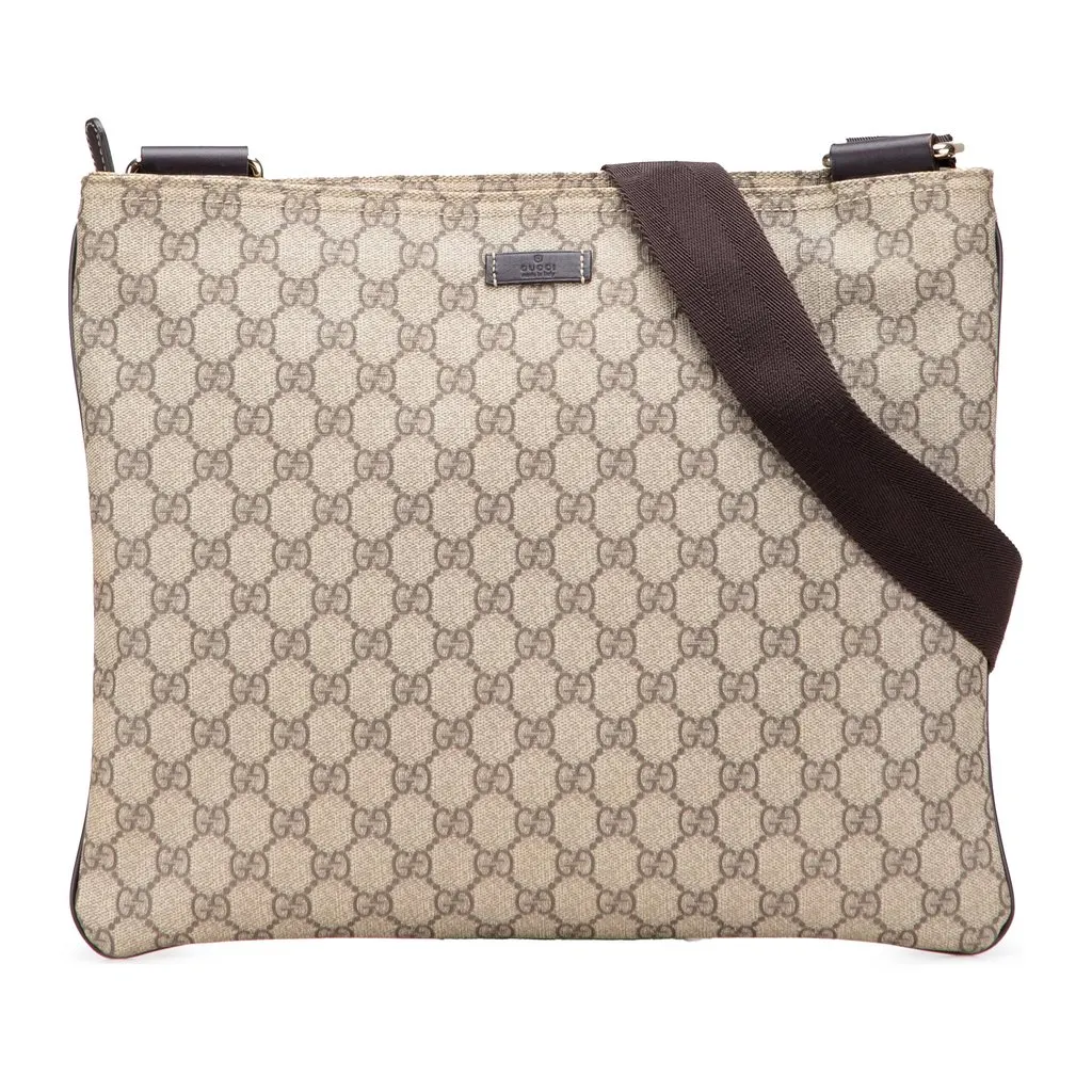 Gucci GG Supreme Crossbody Beige Very good - Front View