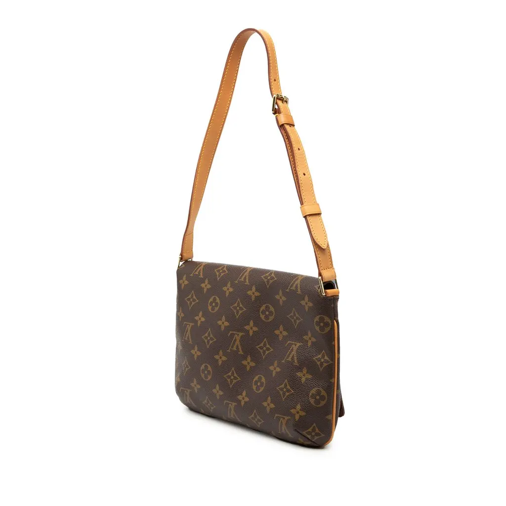 Louis Vuitton Monogram Musette Tango Short Strap Brown Very good - Back View