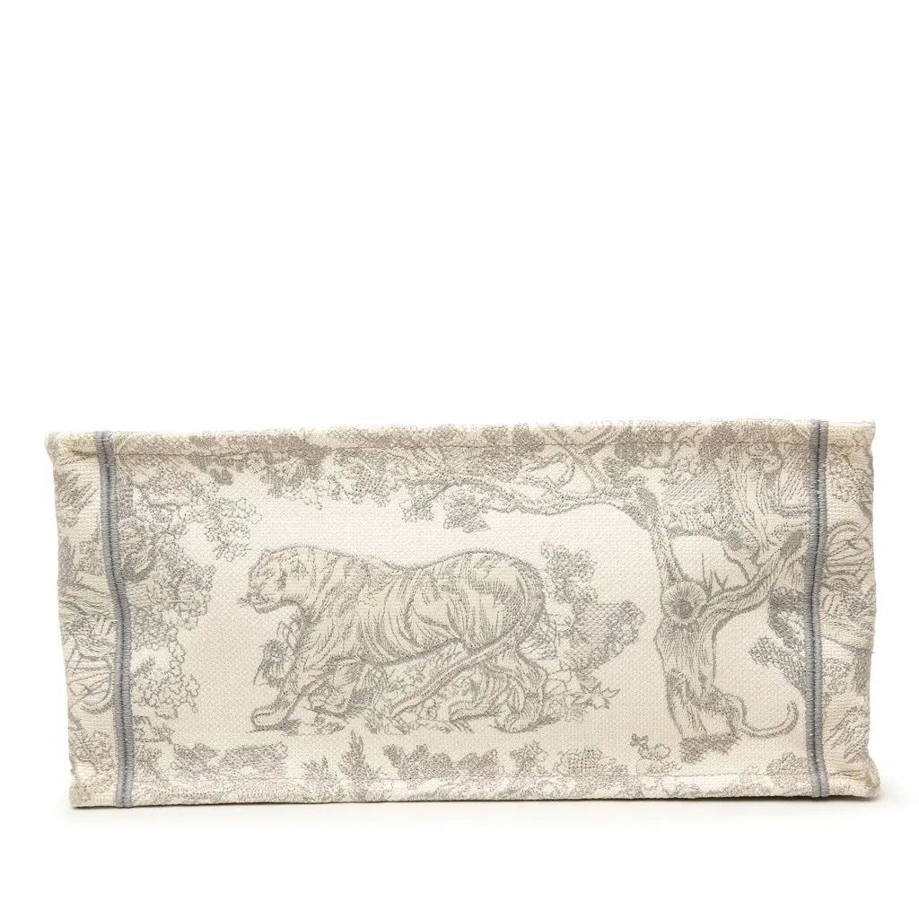 Dior Medium Canvas Embroidered Dioriviera Toile De Jouy Book Tote MultiColor Very good - Inside View