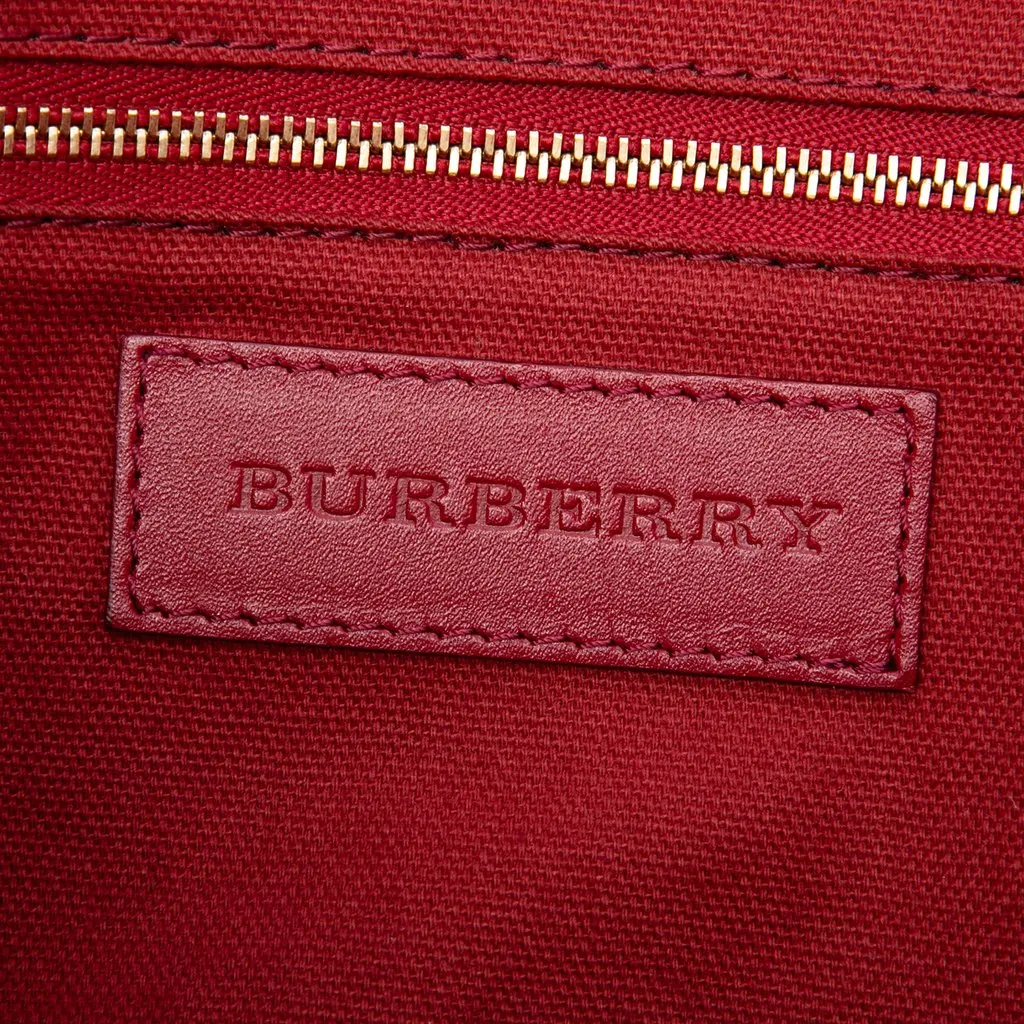 Burberry Small Haymarket Check Coated Canvas Salisbury Tote Beige Very good - Box View