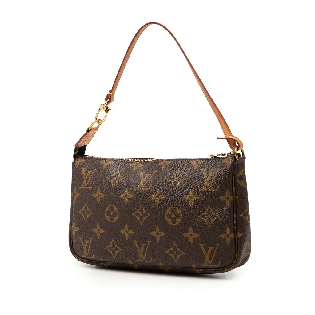 Louis Vuitton Monogram Pochette Accessoires Brown Very good - Back View