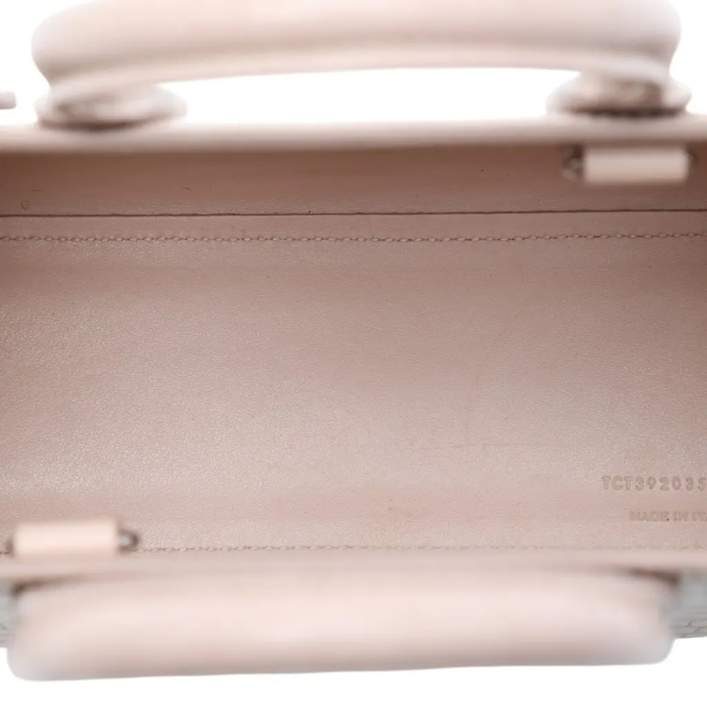 Saint Laurent Nano Croc Embossed Leather Sac De Jour Satchel Pink Leather Very good - Model View
