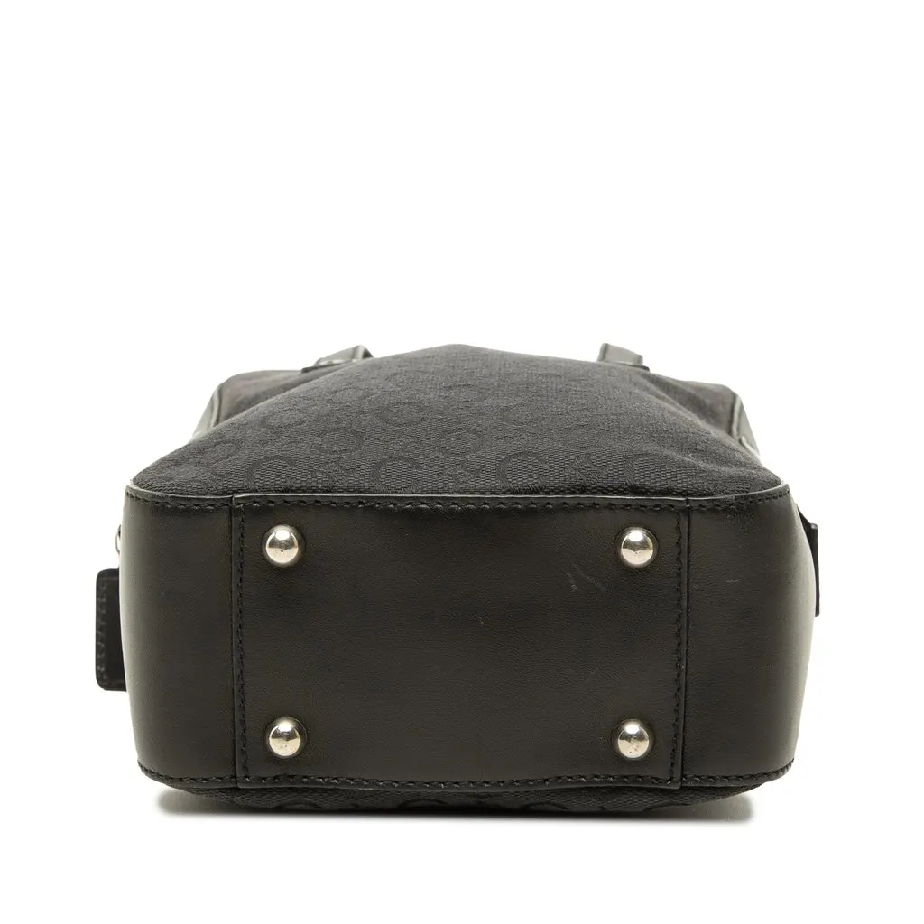 Celine C Macadam Canvas and Leather Handbag Grey Canvas Good - Inside View