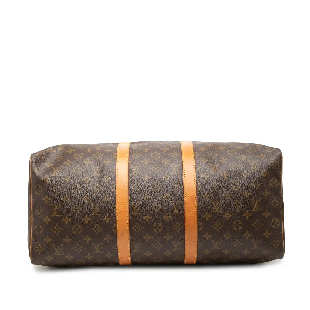 Louis Vuitton Monogram Keepall 50 Brown Canvas Good - Inside View