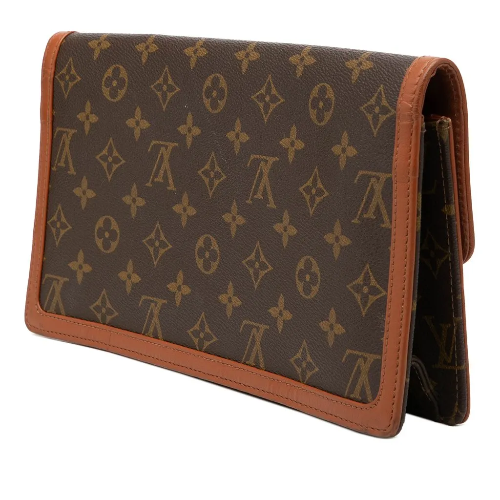 Louis Vuitton Monogram Pochette Dame GM Brown Very good - Back View