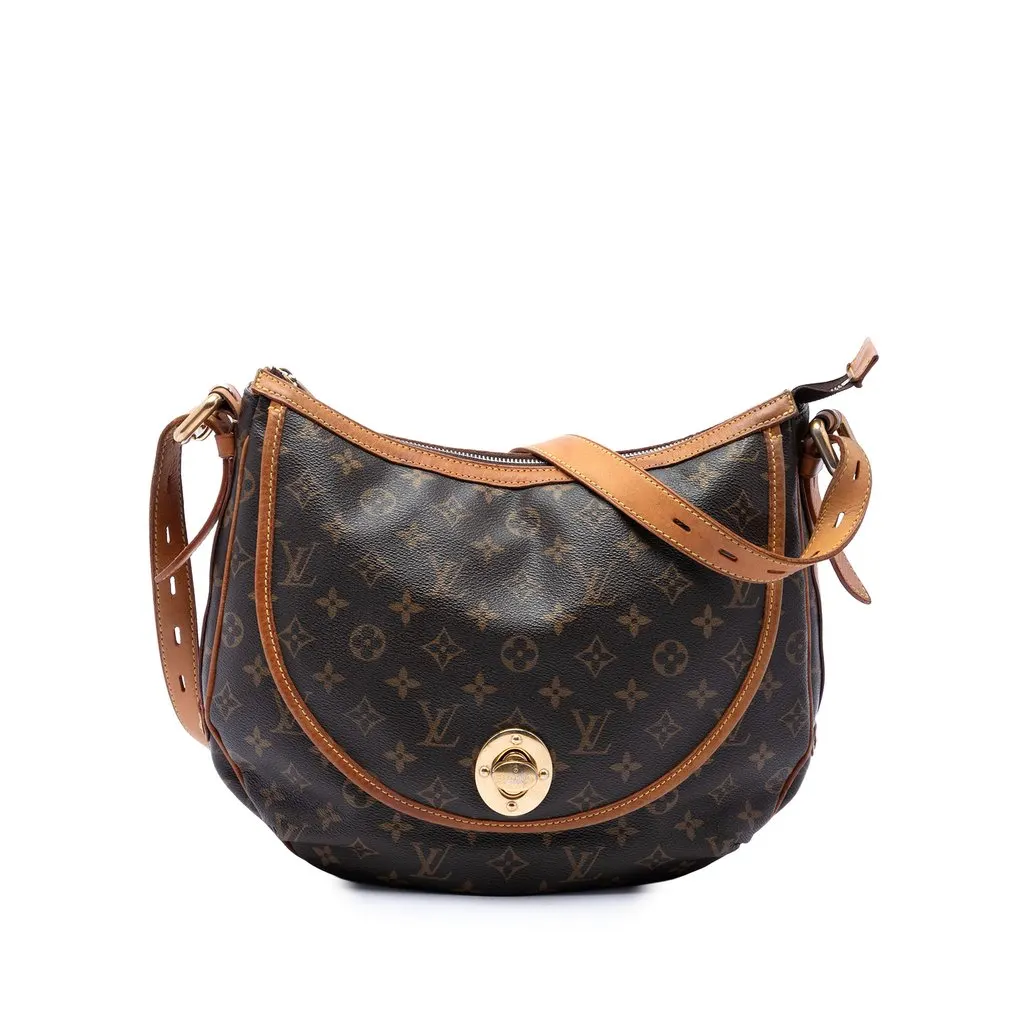 Louis Vuitton Monogram Tulum GM Brown Canvas Good - Front View